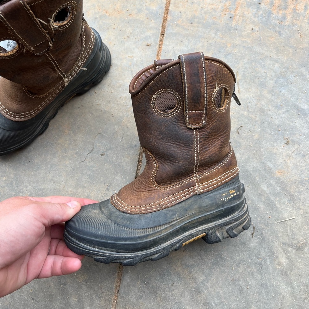 Georgia Boot Brown Leather Kid's Boots